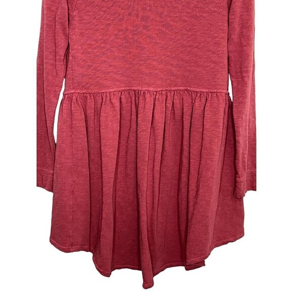 Anthropologie T.LA Oversized Red Open Front Cardigan Sweater Size XS - Picture 7 of 12
